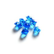 Krystaly v různých barvách - námořnická modrá
