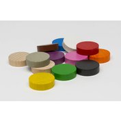 Žetony dřevěné disky 25x7 mm - různé barvy