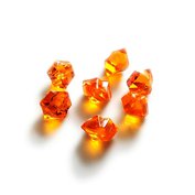 Krystaly v různých barvách - oranžová